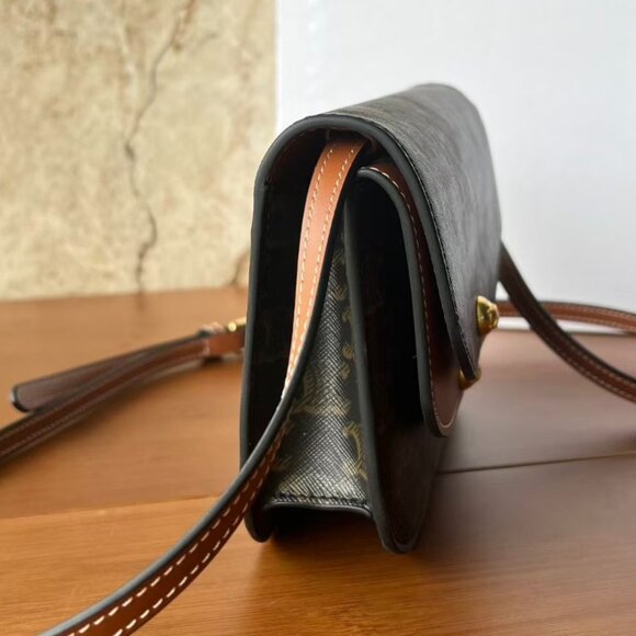 Celine shoulder bag crossbody bag  brown - Picture 2 of 6